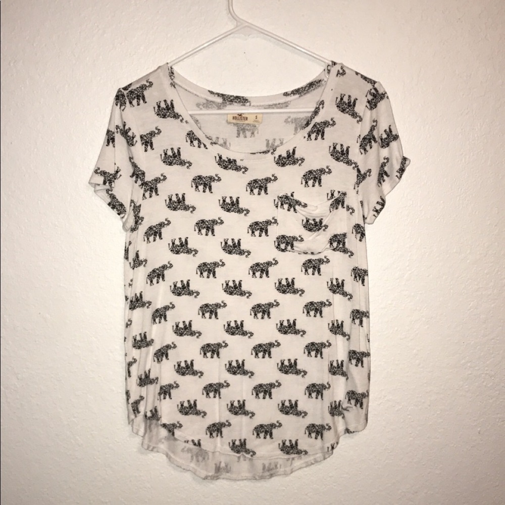 Elephant print Hollister tee